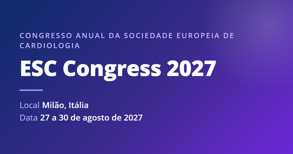 ESC Congress 2027 — Milão, Itália