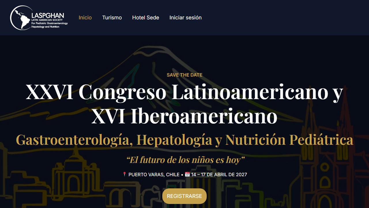 XXVI Congreso Latinoamericano LASPGHAN 2027 — Puerto Varas, Chile