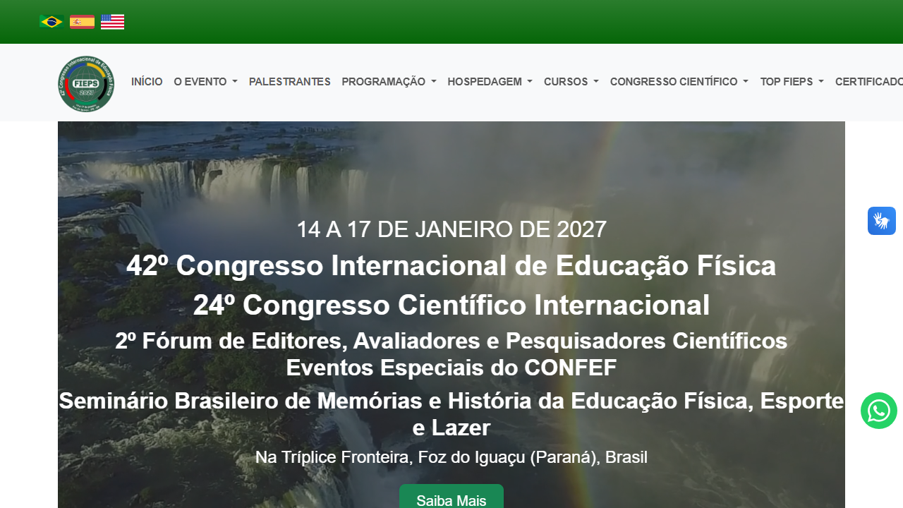 42º Congresso Internacional de Educação Física FIEPS 2027 (24º Científico Internacional)
